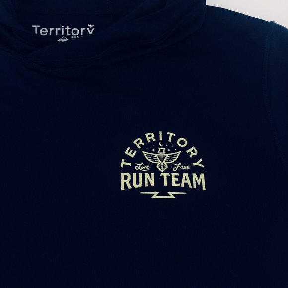 Territory Run Co Team Running Tech Hoodie M Medium - Picture 6 of 13